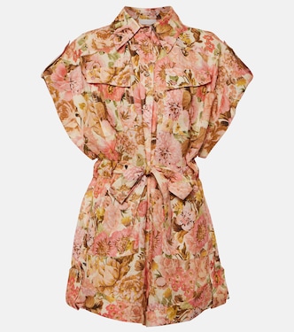 Mono Golden de lino floral | Zimmermann