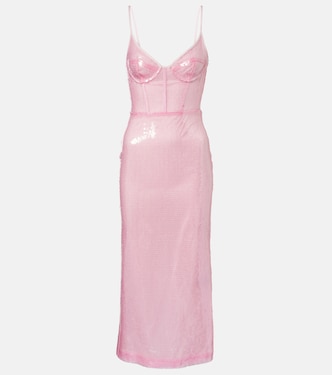 Midikleid mit Pailletten | David Koma