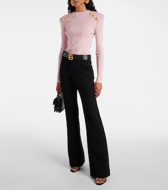 Embellished knit sweater | Balmain