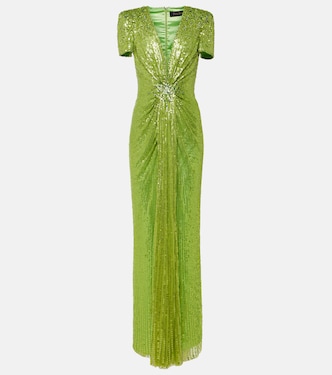 Momoka sequined tulle gown | Jenny Packham