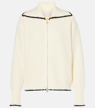 Sibley waffle-knit zip-up cardigan | Varley