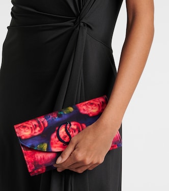 Clutch Loubi54 in crêpe di raso | Christian Louboutin