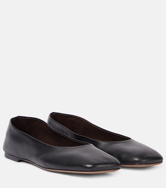 Ballerinas Sqaure aus Leder | The Row