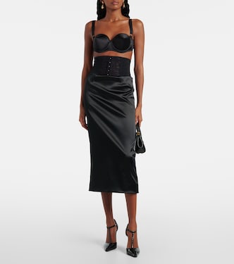 Midirock aus Satin | Dolce&Gabbana