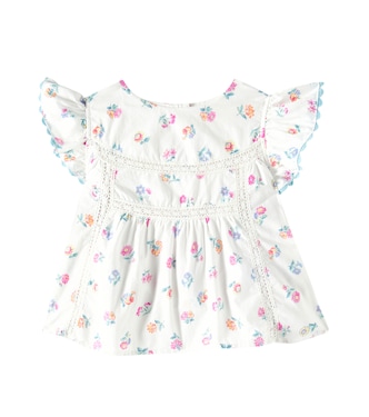 Baby - Top Armande in popeline di cotone | Louise Misha