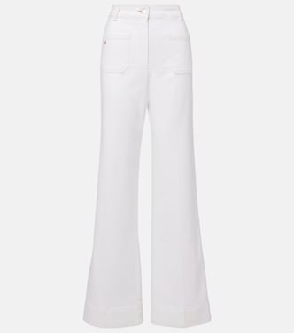 Jeans Alina a gamba larga e vita alta | Victoria Beckham