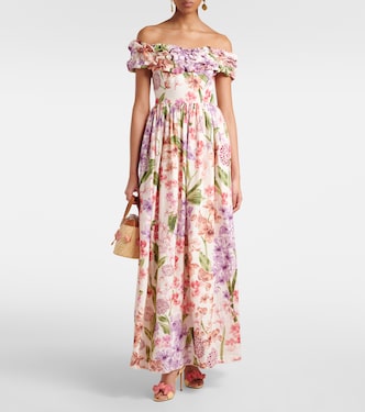 Maxikleid Espliego aus Leinen | Agua by Agua Bendita