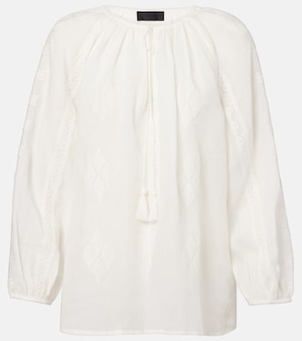 Embroidered ramie blouse | Nili Lotan