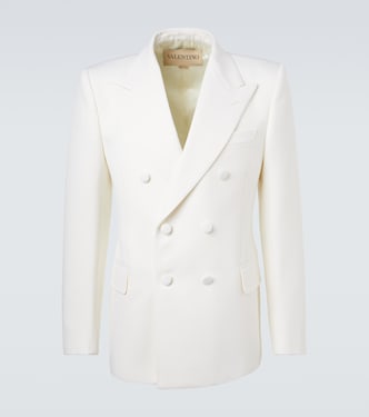 Blazer cruzado de lana virgen | Valentino