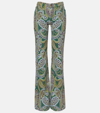 Paisley high-rise bootcut jeans | Etro
