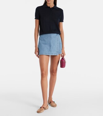 Falda pantalón Diaz de denim | Veronica Beard