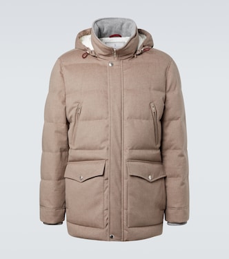 Daunenjacke aus Wolle | Brunello Cucinelli