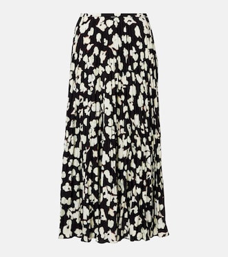 White Label Runa printed twill midi skirt | Proenza Schouler