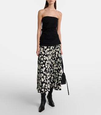White Label Runa printed twill midi skirt | Proenza Schouler