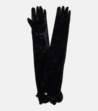 VLogo velvet gloves | Valentino