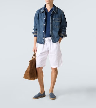 Cotton terry polo sweater | Fedeli