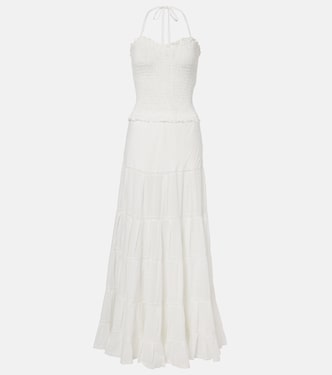 فستان طويل من القطن بدرزات شيرد Foe | Poupette St Barth