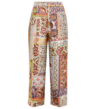 Pantalon en soie à motif cachemire | Etro