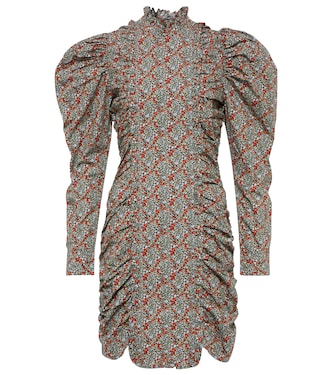 Floral cotton minidress | Ganni