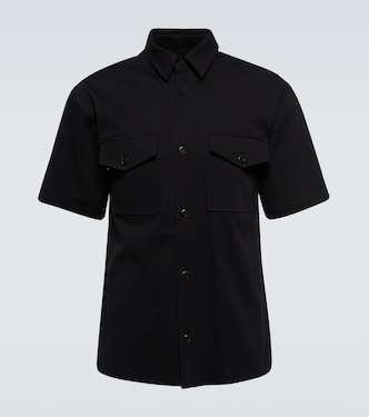 Camicia in misto cotone a maniche corte | Nanushka