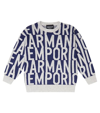 Logo intarsia sweater | Emporio Armani Kids