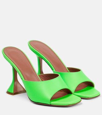 Lupita leather mules | Amina Muaddi