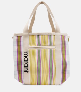 Tote Darwen de lona a rayas | Isabel Marant