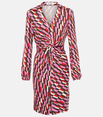 Printed wrap minidress | Diane von Furstenberg