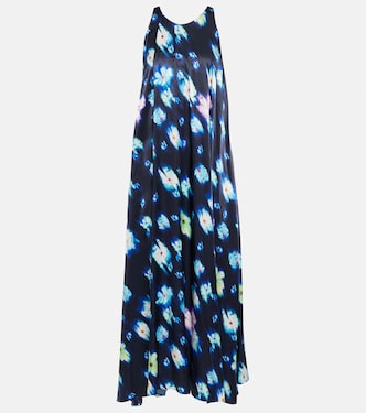 Floral satin midi dress | Dorothee Schumacher