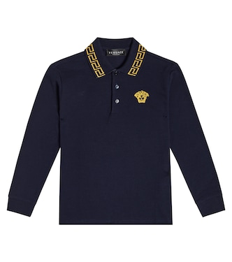 Medusa cotton piqué polo shirt | Versace Kids