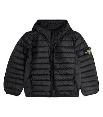 Chaqueta con capucha y paneles de plumas | Stone Island Junior