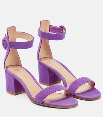 Sandalen Versilia 60 aus Veloursleder | Gianvito Rossi