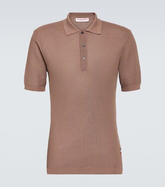 Polo Maranon de punto gofrado de algodón | Orlebar Brown