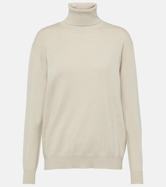Camiseta de cachemir con cuello alto | Brunello Cucinelli