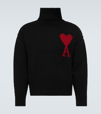 Jersey de cuello alto Ami de Coeur de lana | Ami Paris