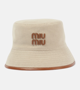 Hut aus Canvas | Miu Miu