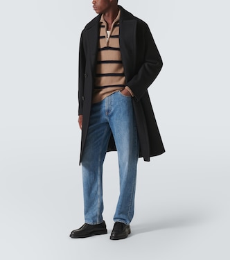 Wool and cashmere half-zip sweater | Allude