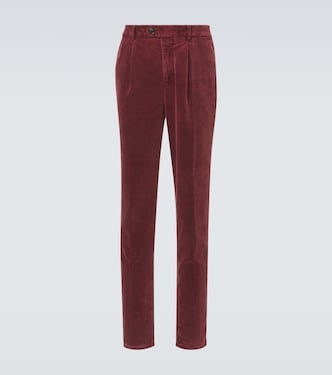 Pantalon slim en velours côtelé de coton | Brunello Cucinelli