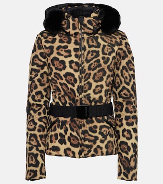 Felis leopard-print down ski jacket | Goldbergh