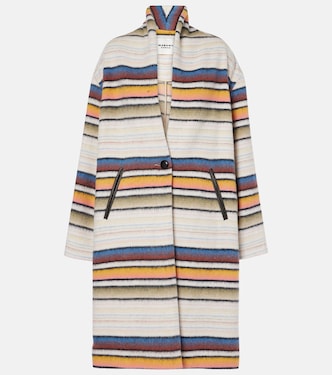 Striped wool-blend coat | Marant Etoile