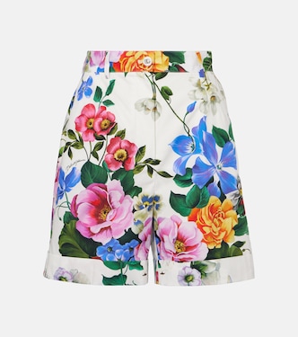 Short en coton à fleurs | Dolce&Gabbana