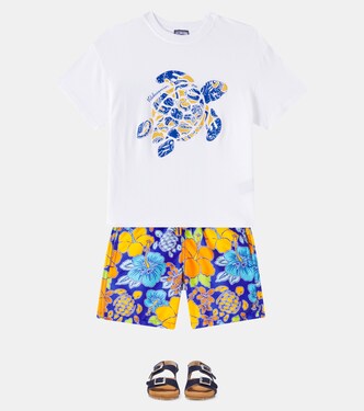 Gabin printed cotton jersey T-shirt | Vilebrequin Kids