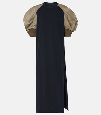 Abito midi in jersey di cotone | Sacai