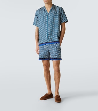 Camicia Maitan in seta con stampa | Orlebar Brown
