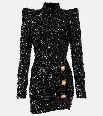 Minikleid mit Pailletten | Balmain
