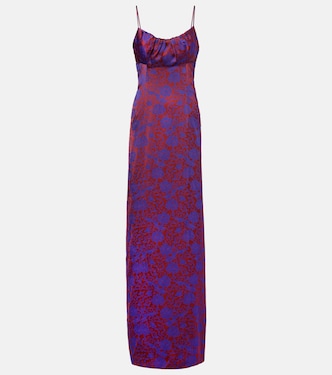 Dirios floral jacquard maxi dress | Dries Van Noten