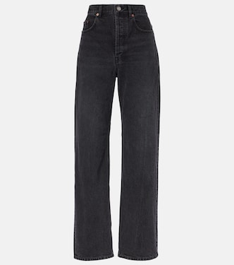Jeans a gamba larga e vita alta | Saint Laurent
