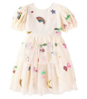 Kleid Yvonne aus Tüll mit Pailletten | Konges Sløjd