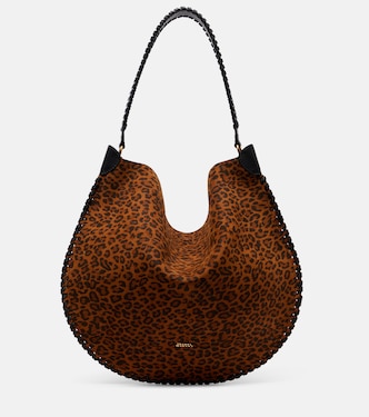 Schultertasche Oskan Soft aus Veloursleder | Isabel Marant