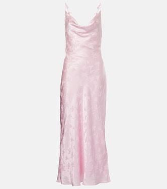 Bridal silk satin midi dress | Rotate